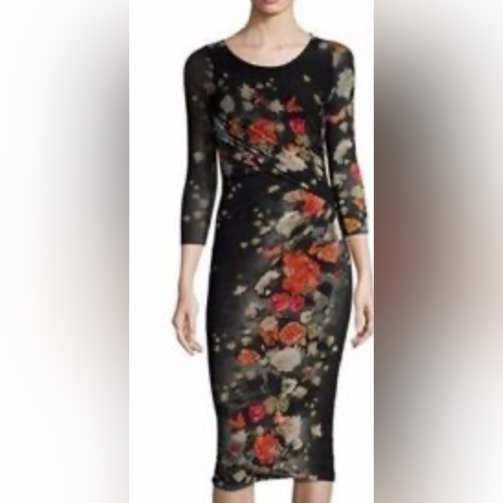 Fuzzi Floral Long Sleeve Dress